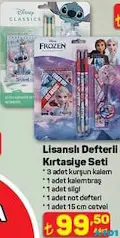 LİSANLI DEFTERLİ KIRTASİYE SETİ indirimli fiyat LİSANLI DEFTERLİ KIRTASİYE SETİ fiyat ve kampanya bilgisi